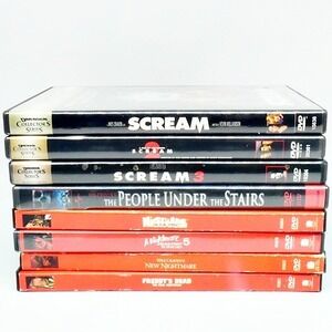 Wes Craven DVD Horror Lot Of 8 Scream 1 2 3 Nightmare On Elm Street People Under